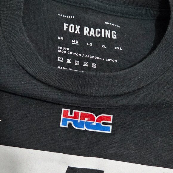 Fox Racing Honda Boys Shirt –Size M – Very Good Condition - Picture 3 of 3